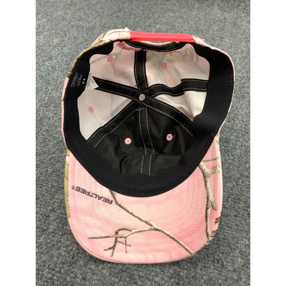 Under Armour RealTree APC Hat Womens Snapback Adjustable Pink Camo Cap - Picture 3 of 3